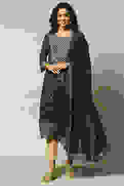 Indigo Polyester Printed Dupatta image number 0