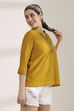 Red Viscose Blend Regular Solid Top image number 3