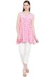 Pink Viscose A-Line Indie Top image number 5