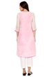 Off White Straight Poly Cotton Kurta image number 3