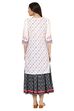 White Straight Cotton Kurta image number 3