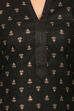 Black Straight Viscose Kurta image number 4