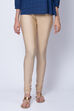 Gold Poly Cotton Churidar image number 0