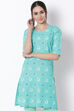 Mint Green Cotton Straight Kurta image number 0