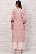 Red Art Silk Straight Kurta image number 4