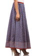 Indigo Flared Cotton Skirt image number 2