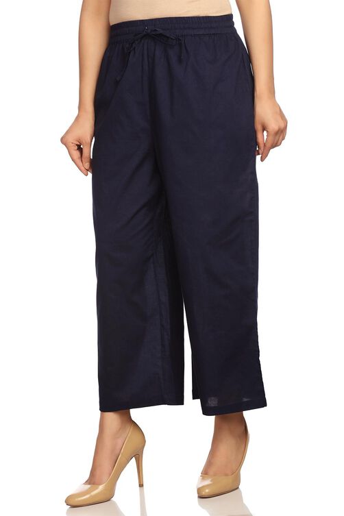 White Cotton Pants image number 2