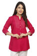 Fuschia A Line Viscose Indie Top image number 0