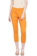 Orange Art Silk Slim Pants image number 0