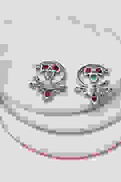 Pink Alloy Studs image number 2