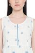 White Cambric Tiered Dress Kurta image number 1