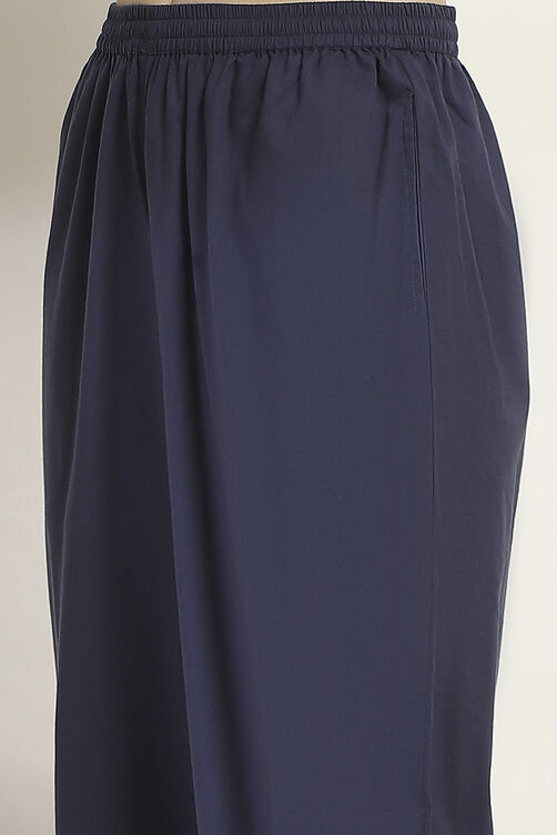Navy Cotton Straight Set image number 2
