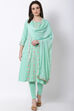 Mint Green Art Silk Dupatta image number 0