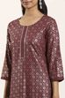 Maroon Viscose Rayon Straight Kurta Pants Set image number 1