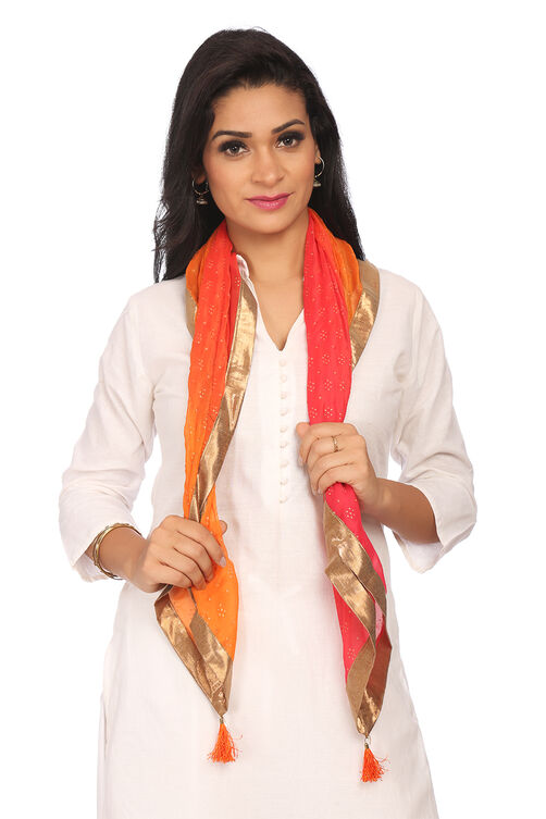 Pink Chiffon Scarf image number 1