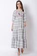 White Cotton Dress image number 0