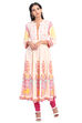 Off White Kalidar Viscose Rayon Kurta image number 0
