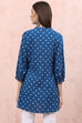 Indigo LIVA Shibori Top image number 4