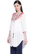 Ecru Rayon Front Open Indie Top image number 2