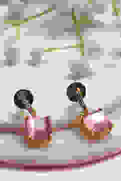 Light Pink Brass Jhumka image number 0