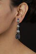Blue Metal Brass Earrings image number 1