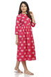 Fuschia Flared Cotton Dress image number 3