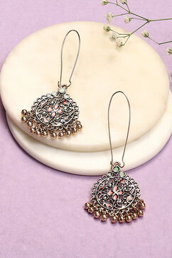 Red Green Alloy Earrings image number 0