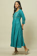 Green Viscose Straight Dress image number 2