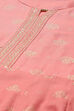 Pink LIVA Asymmetric Printed Dress image number 1