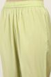 Yellow Viscose Polyester Straight Suit Sets image number 2