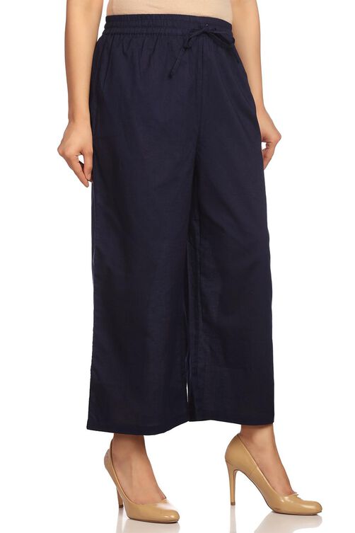 White Cotton Pants image number 0