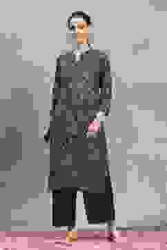 Blue Viscose Rayon Printed Straight Kurta image number 5