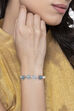 Turquoise Metal Brass Bracelet image number 1