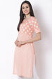 Peach Viscose Straight Kurta image number 3