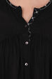 Black Flared Viscose Indie Top image number 5