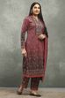 Pink Polyester Printed Straight Suit Set image number 5