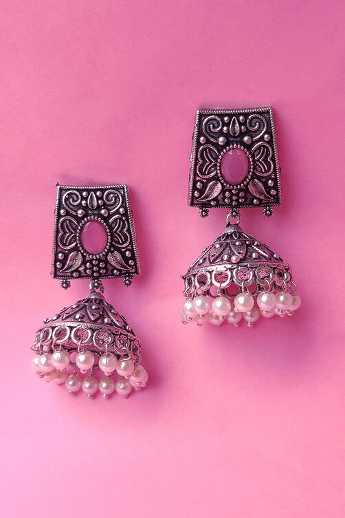 Light Green Metal Brass Earring image number 0