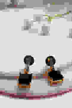 Black Brass Jhumka image number 0