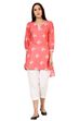 Pink Straight Rayon Kurta image number 0