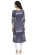 Pink A Line Wool Kurta image number 4