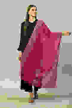 Purple Polyester Printed Dupatta image number 0