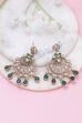 Green Brass Chaandbali image number 0