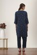 Blue Viscose Polyester Viscose Rayon Kurta Pants Set image number 4