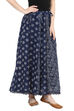 Indigo Poly Chanderi Skirt image number 2