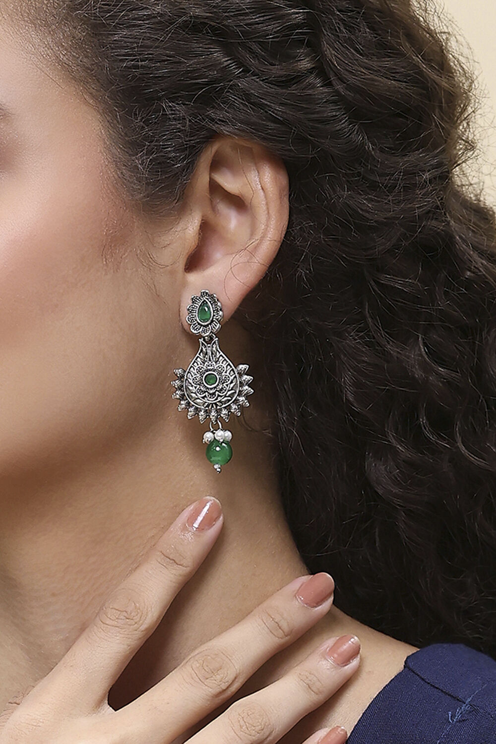 Green Alloy Drop & Danglers image number 1