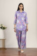 Purple Cotton Blend Cotton Flex Kurta Pants Set image number 6