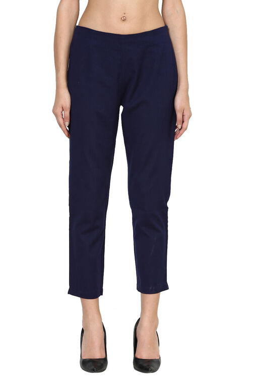 Blue Cotton Pants image number 0