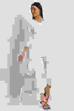 White Viscose Rayon Flared Kurti image number 0