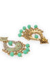 Sea Green Metal Brass Earring image number 2