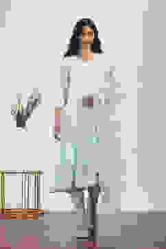 Blue Polyester Kalidar Suit Sets image number 0